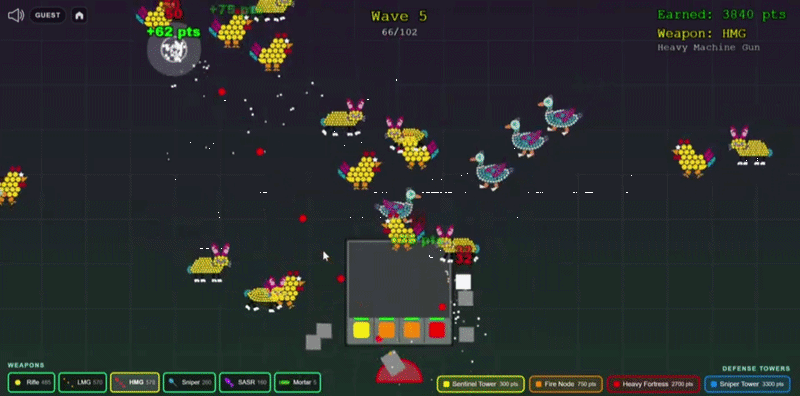 Silicon Invasion — wave shooter key art